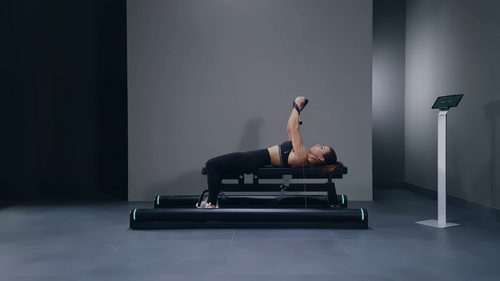 Cable Fly on flat bench